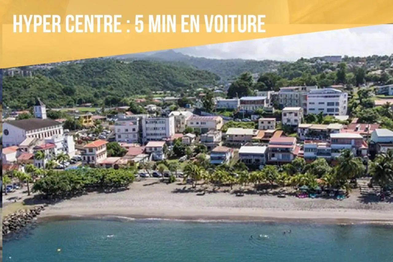 T3 Bel Enclos Schoelcher Kybo Karaib Location Vue Mer Calme 0*,  Martinique